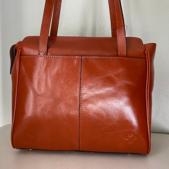 NWT Patricia Nash Rosedale Tote Cinnamon Burnished Tooled Leather Cutouts Large - Picture 8 of 11
